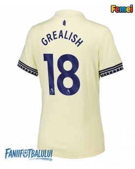 Everton Jack Grealish #18 Tricou Fotbal Replică 2025-26 Femei Deplasare
